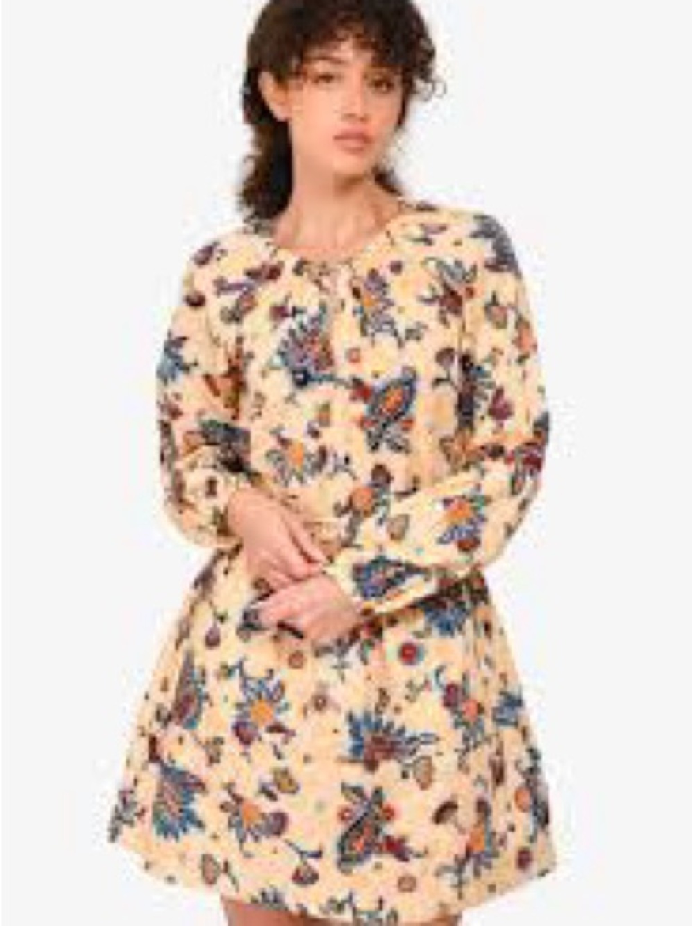 A.L.C. Myra Floral Long-Sleeve Mini Dress 8